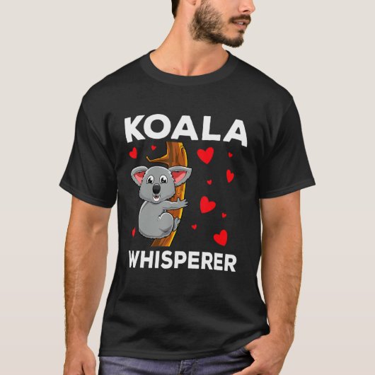 T-shirt Femme mignonne Hommes Enfants Koala Ours Zookeeper (Devant)