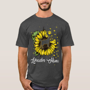 T-shirt Femme mignonne Labrador Mama Sunflower Chien Maman