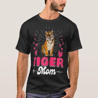 T-shirt Femme mignonne Meilleur Tiger Maman Mama Famille M