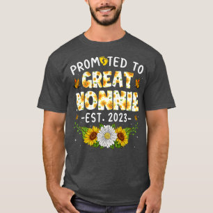 T-shirt Femme Mignonne Promue À Great Nonnie Est 2023 Nouv