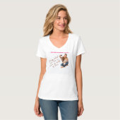 T-shirt femme minimliste simple (Devant entier)