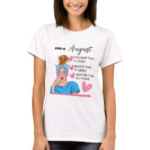 T-shirt femme moderne avec 😊 message intelligent
