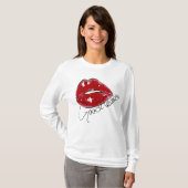 T-shirt Femme moderne "Baiser bien" (Devant entier)