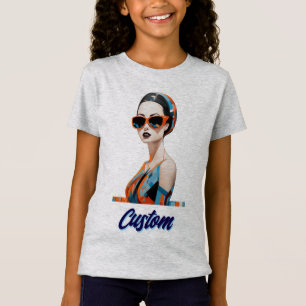 T-Shirt Femme moderne chic, élégance géométrique