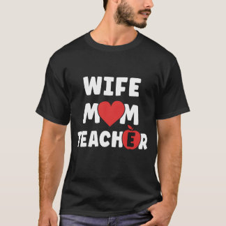 T-shirt Femme Momeacher Funny Famille de la Fête des mères