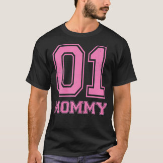 T-shirt Femme Mommy Number One Femme Fête des mères 