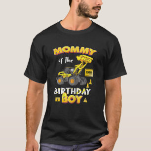 T-shirt Femme Mommy of the Birthday Boy Construction Birt