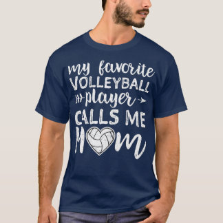 T-shirt Femme Mon Joueur De Volley-ball favori m'appelle M