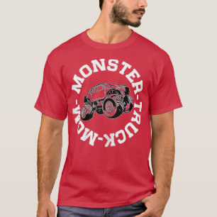 T-shirt Femme Monster Camion Maman du garçon d'anniversair