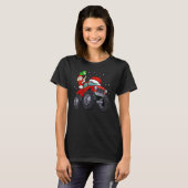 T-shirt Femme Monster Camion Pyjama de Noël En (Devant entier)