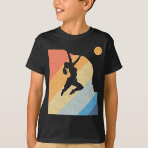 T-shirt Femme montagnarde grimpeuse Rétro