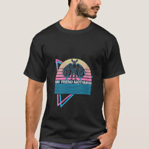 T-shirt Femme Mothman Cryptid Cryptozoology Retro My Frie