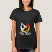 T-shirt Femme Native American Medicine Wheel Wolf Spirit (Devant)
