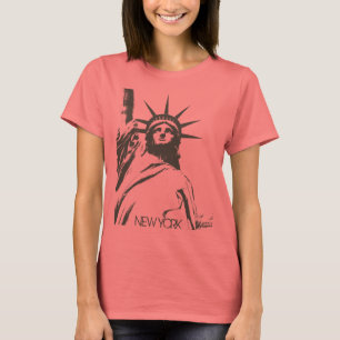 T-shirt femme New York Chemise Statue de la Libert