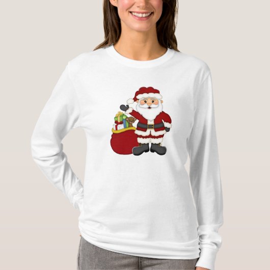 T-shirt Femme Noël Père Noël Holiday (Devant)