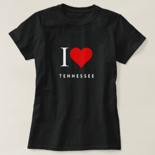 T-shirt femme noir I Heart Tennessee
