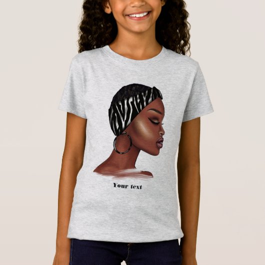 T-Shirt Femme noire (Devant)