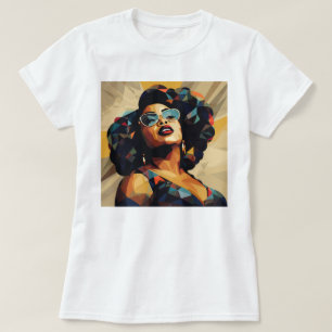 T-shirt Femme noire : Artistérie cubiste