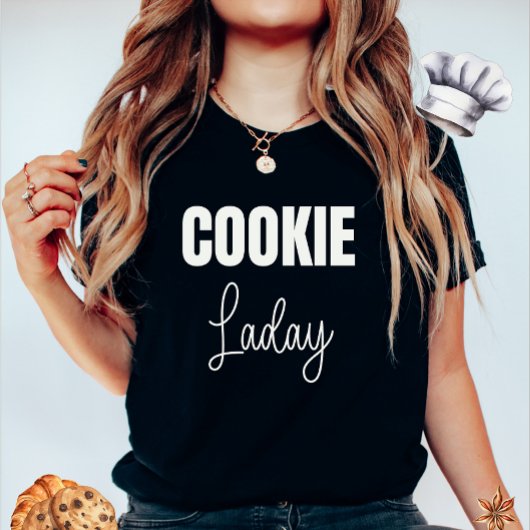 T-shirt femme noire de la Dame de Cookie