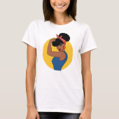 T-shirt femme noire forte (Devant)