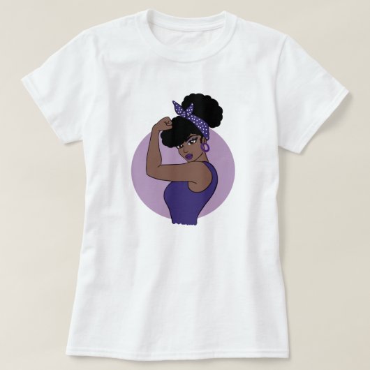 T-shirt femme noire forte (Design devant)
