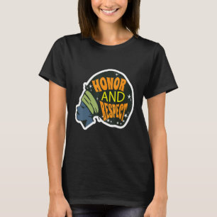 T-shirt Femme noire Honorer et respecter Mois de l'histoir