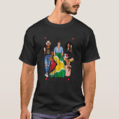 T-shirt Femme noire Mexicaine Femme moitié Mexicaine Guyan (Devant)
