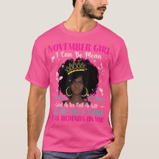 T-shirt Femme Novembre Fille Je Peux Être Moyenne Aussi Do