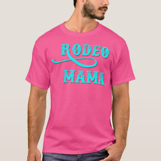 T-shirt Femme Occidentale Turquoise déprimée de Rodeo Mama