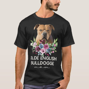 T-shirt Femme Olde English Bulldogles Cadeaux Chien Maman 