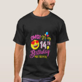 T-shirt Femme Omg C'est mon 14e anniversaire fille 14 ans (Devant)
