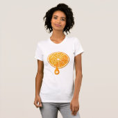 T-shirt femme orange frais (Devant entier)