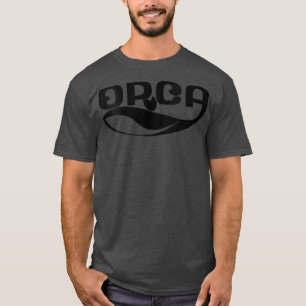 T-shirt Femme Orca Baleine Dauphin Rétro Océan Graphisme V