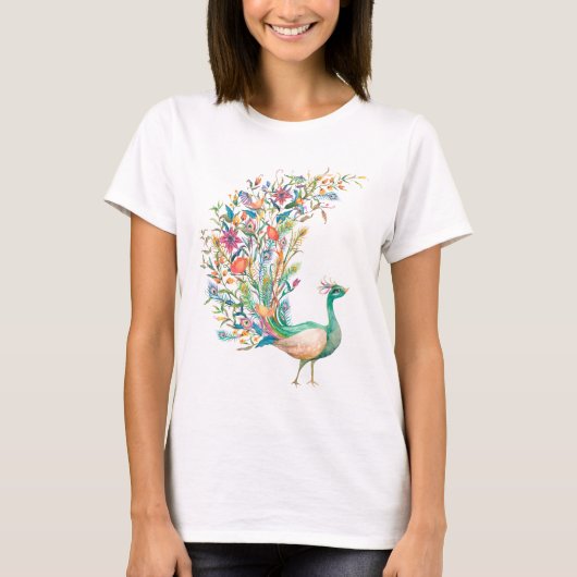 T-Shirt femme Paon (Devant)