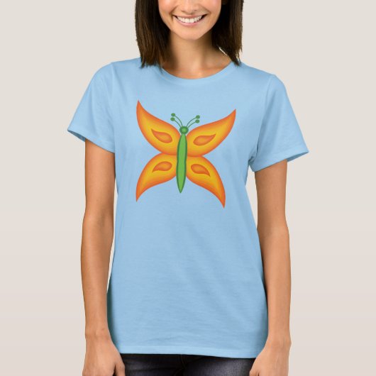 T-Shirt Femme Papillon Alien (Devant)