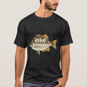 T-SHIRT FEMME PÊCHANT LE HOGFISH À LA LANCE
