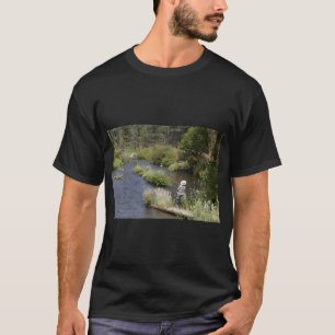 T-shirt Femme pêche à la mouche sur la rivière Metolius, O
