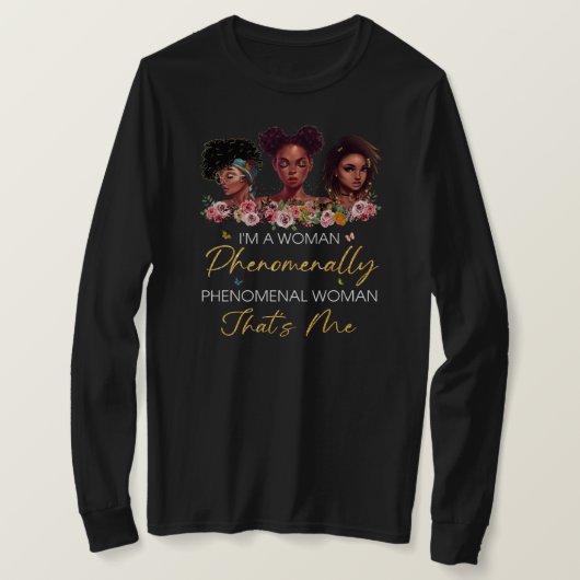 T-shirt Femme Phénoménale Basique Long Manche T Chemise (Design devant)