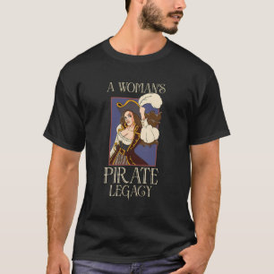 T-shirt Femme Pirate Pirate Navire Femme Pirate Capitaine 