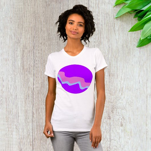 T-shirt Femme Planète Violette