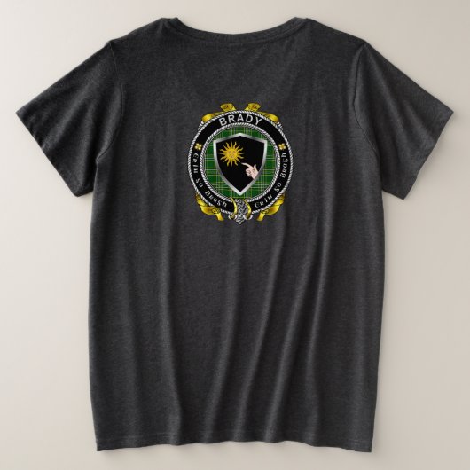 T-shirt Femme plus Brady Irish Shield (Design dos)