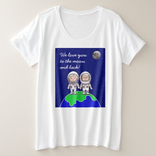 T-shirt Femme Plus Size pour les nouveaux grands-p (Design devant)