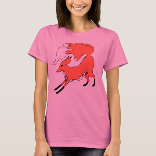 T-shirt Femme plus sweatshirt mignon renard (Devant)