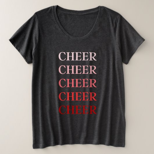 T-shirt Femme Plus Taille Cheer (Design devant)