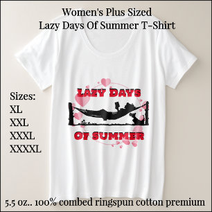 T-shirt Femme Plus Taille Lazy Days Of Summer