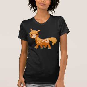 T-shirt Femme Pony Appaloosa Cartoon Cute