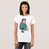 T-shirt Femme portant des sacs (Devant entier)