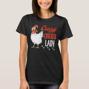 T-shirt Femme-poule folle Agricultrice agricole