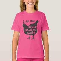 T-Shirt Femme Poulet Mignon Drôle Fou
