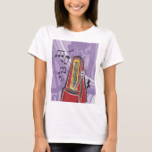 T-shirt femme pour juke-box de musique (Devant)